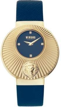 versus versace sempione watch|Versus by Versace Women's Sempione Blue Leather Strap .